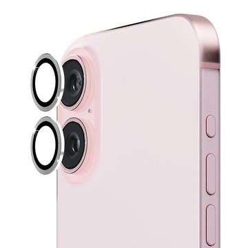 Geam Protecție Obiectiv Cameră iPhone 16/16 Plus - Hat Prince - Argintiu