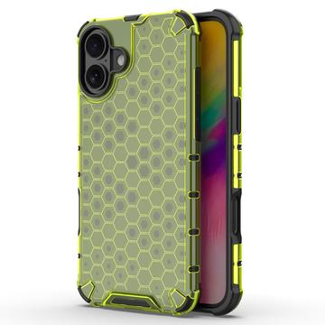 Husă Hibrid iPhone 16 - Honeycomb Armored - Verde