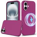 Husă Silicon Liquid iPhone 16 - Compatibila MagSafe - Violet