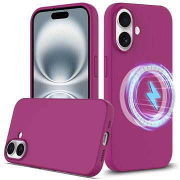 Husă Silicon Liquid iPhone 16 - Compatibila MagSafe - Violet