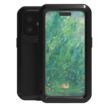 Husă Hibrid iPhone 16 - Love Mei Powerful - Negru
