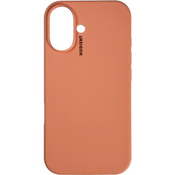 Husă Silicon iPhone 16 Nudient Base - Portocaliu piersică