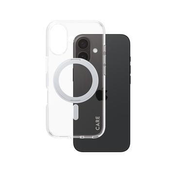 Husă iPhone 16 PanzerGlass Care Kickstand - compatibil MagSafe - Argint