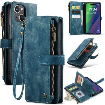 Husă Portofel iPhone 16 Plus - Caseme C30 Multifunctional - Albastru