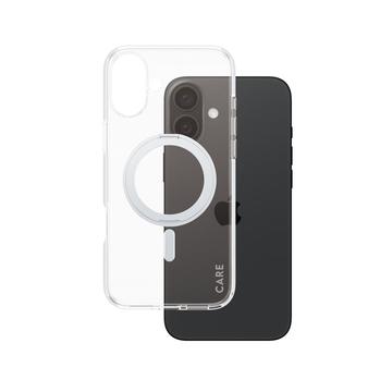 Husă iPhone 16 Plus PanzerGlass Care Kickstand - compatibil MagSafe - Argint