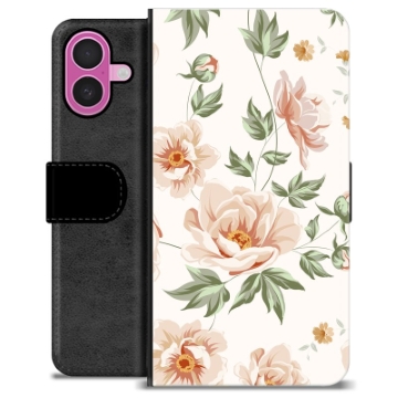 Husă Portofel Premium - iPhone 16 Plus - Floral