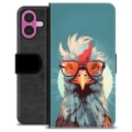 Husă Portofel Premium - iPhone 16 Plus - Găină