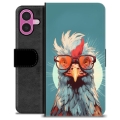 Husă Portofel Premium - iPhone 16 Plus - Găină