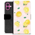 Husă Portofel Premium - iPhone 16 Plus - Model Lămâie