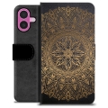 Husă Portofel Premium - iPhone 16 Plus - Mandala