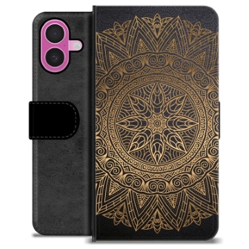 Husă Portofel Premium - iPhone 16 Plus - Mandala