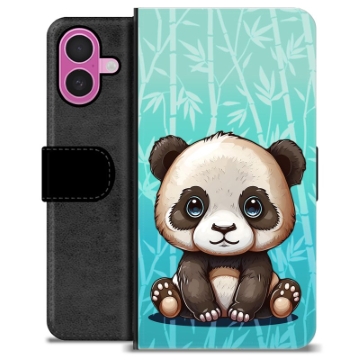 Husă Portofel Premium - iPhone 16 Plus - Panda