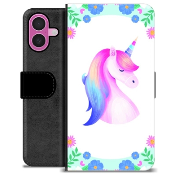 Husă Portofel Premium - iPhone 16 Plus - Unicorn