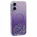 Husă MagSafe iPhone 16 Plus Sparkle Glow - Violet