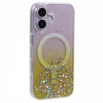 Husă MagSafe iPhone 16 Plus Sparkle Glow - galben