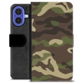 Husă Portofel Premium - iPhone 16 - Camo
