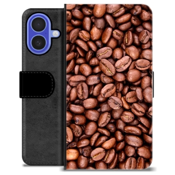 Husă Portofel Premium - iPhone 16 - Boabe de Cafea