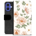 Husă Portofel Premium - iPhone 16 - Floral