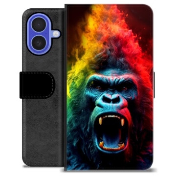 Husă Portofel Premium - iPhone 16 - Gorilă