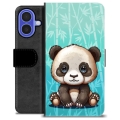 Husă Portofel Premium - iPhone 16 - Panda