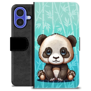 Husă Portofel Premium - iPhone 16 - Panda