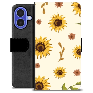 Husă Portofel Premium - iPhone 16 - Floarea Soarelui