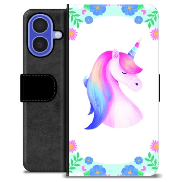 Husă Portofel Premium - iPhone 16 - Unicorn