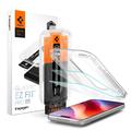 Protector de ecran din sticlă călită iPhone 16 Pro/17/17 Pro/18 Pro Spigen Glas.tR EZ Fit Pro - 2 Buc. - Transparent