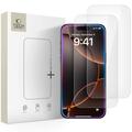 Protector de ecran din sticlă călită iPhone 16 Pro/17/17 Pro Tech-Protect Glass Fit+ - 2 buc. - Clar