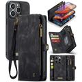 Husă Portofel iPhone 16 Pro - Caseme 008 2-în-1 Multifunctional