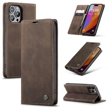 Husă Portofel iPhone 16 Pro - Caseme 013 - Cafeniu