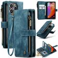 Husă Portofel iPhone 16 Pro - Caseme C30 Multifunctional - Albastru