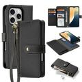 Husă portofel din piele cu husa magnetica iPhone 16 Pro Dux Ducis Lawa