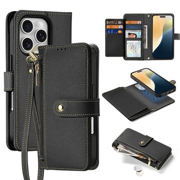Husă portofel din piele cu husa magnetica iPhone 16 Pro Dux Ducis Lawa