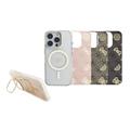 iPhone 16 Pro Guess Electroplated Stand Camera Frame MagSafe caz cu fundaluri interschimbabile