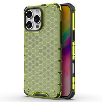 Husă Hibrid iPhone 16 Pro - Honeycomb Armored - Verde