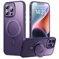 Husă hibridă cu suport magnetic iPhone 16 Pro - Violet
