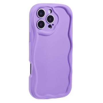 Husă TPU iPhone 16 Pro Max Candy Color Wavy - Violet