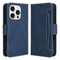 Husă portofel pentru card iPhone 16 Pro Max - Albastru