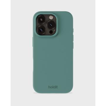 Husă din Silicon iPhone 16 Pro Max Holdit - Verde muschi