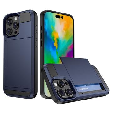 Husă Hibridă cu Suport pentru Card Slide iPhone 16 Pro Max