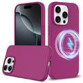 Husă Silicon Liquid iPhone 16 Pro Max - Compatibila MagSafe - Violet