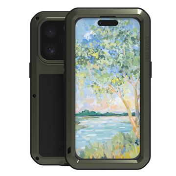 Husă Hibrid iPhone 16 Pro Max - Love Mei Powerful - Verde