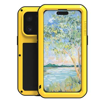 Husă Hibrid iPhone 16 Pro Max - Love Mei Powerful - Galben