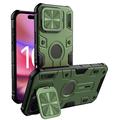 Husă hibridă iPhone 16 Pro Max Nillkin CamShield Armor Prop - compatibilă cu MagSafe - Verde