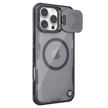 Husă magnetică iPhone 16 Pro Max Nillkin IceBlade Prop - compatibilă cu MagSafe, capac glisant - negru