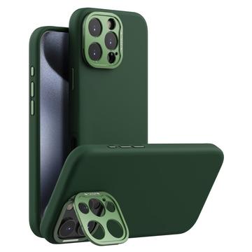 Husă din silicon lichid iPhone 16 Pro Max Nillkin LensWing Pro - compatibil MagSafe - Verde