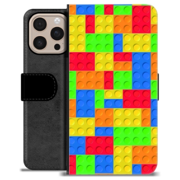 Husă Portofel Premium - iPhone 16 Pro Max - Blocuri