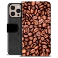 Husă Portofel Premium - iPhone 16 Pro Max - Boabe de Cafea