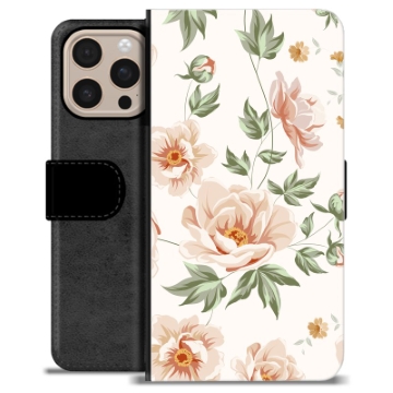 Husă Portofel Premium - iPhone 16 Pro Max - Floral